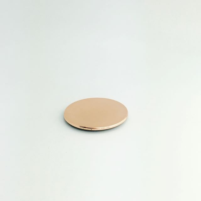 PLASTIC LID-Shiny Rose Gold Small