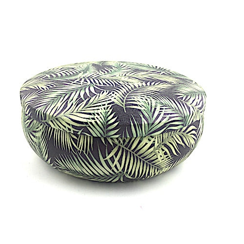 Decorative Tin - Embossed Tropical Palm Large