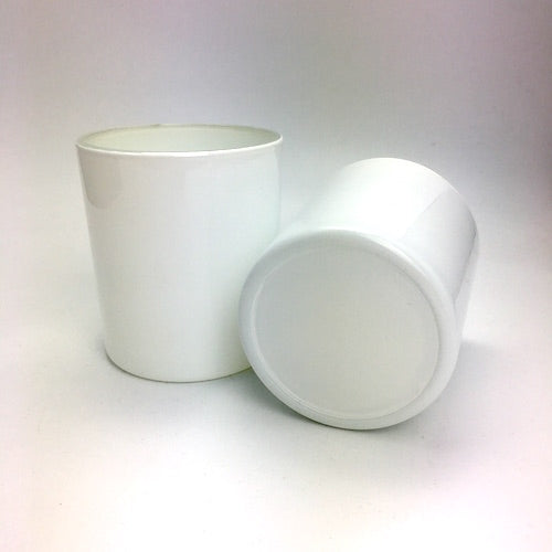 Tumbler Gloss White Glass - Medium