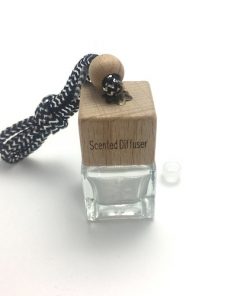 Alternative view of Hanging Diffuser Cubic Bottle 5ml-Natural Wood