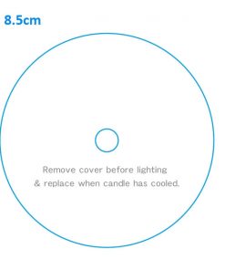 Candle Dust Cover Clear Plastic -85mm 1 hole