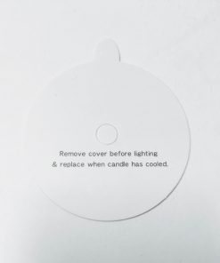 Alternative view of Candle Dust Cover White -85mm 1 Hole