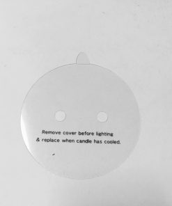 Alternative view of Candle Dust Cover Clear Plastic -85mm 2 holes