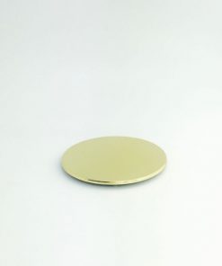 PLASTIC LID Shiny Gold Medium