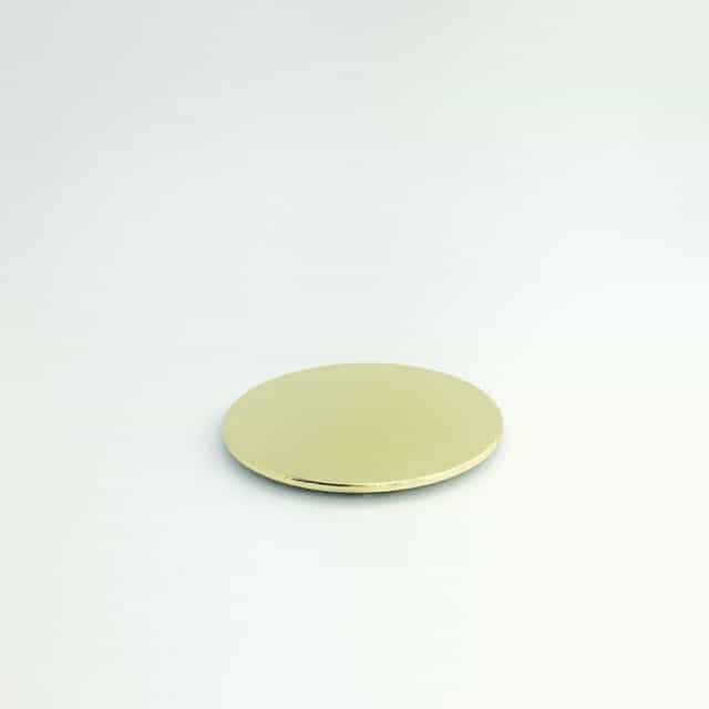 PLASTIC LID Shiny Gold Medium