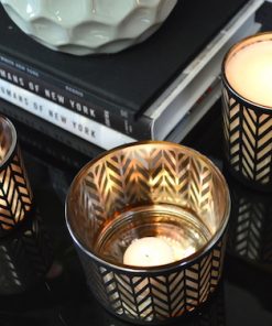 Alternative view of Park Lane Black Collection Glass Jar - Small