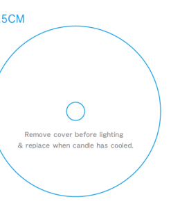 Candle Dust Cover Clear Plastic -75mm