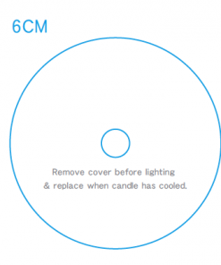 Candle Dust Cover Clear Plastic -60mm