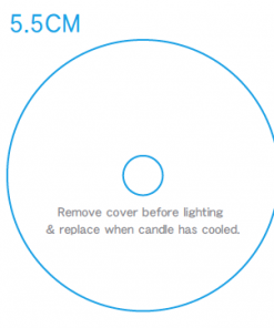 Candle Dust Cover Clear Plastic 55mm