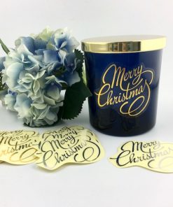 Alternative view of Merry Christmas Gold On Clear Label