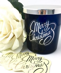 Alternative view of Merry Christmas Silver On Clear Label