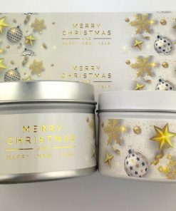 Alternative view of Wrap Label - Xmas White Gloss