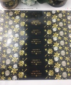 Alternative view of Wrap Label - Xmas Black Gloss