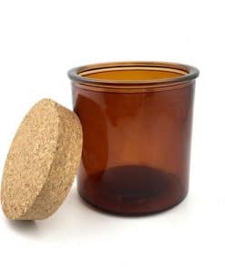Alternative view of Apothecary & Cork Lid Amber – Large