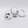 crystal knob silver copy