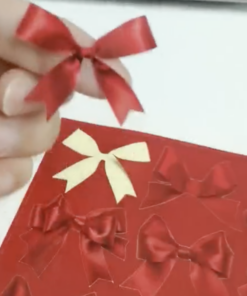 nine piece red bow set