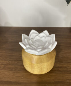 lotus flower with wooden base 2