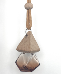 Hanging Diffuser Geometric Bottle 10ml-Natural Wood