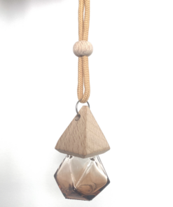 Alternative view of Hanging Diffuser Geometric Bottle 10ml-Natural Wood