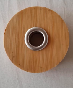 Bamboo Diffuser Lid Medium - Silver Ring