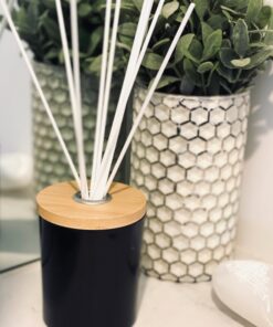 Alternative view of Bamboo Diffuser Lid Medium - Silver Ring