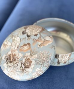 Decorative Tin - Embossed Birds, Butterflies & Peonies Large