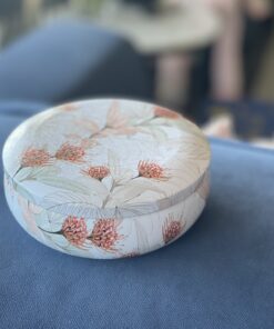 Alternative view of Decorative Tin - Embossed Protea Flowers Large