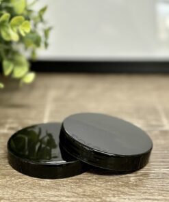 Black Plastic screw cap lid for 225 Apothecary Jar