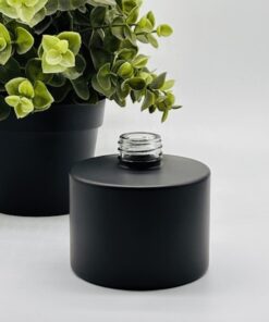 Make your own scented reed diffuser with Matte Black Cylinder Diffuser Bottle